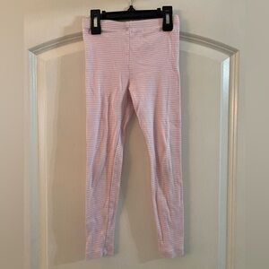 Tea Pink Striped Leggings - Size 6 - GUC